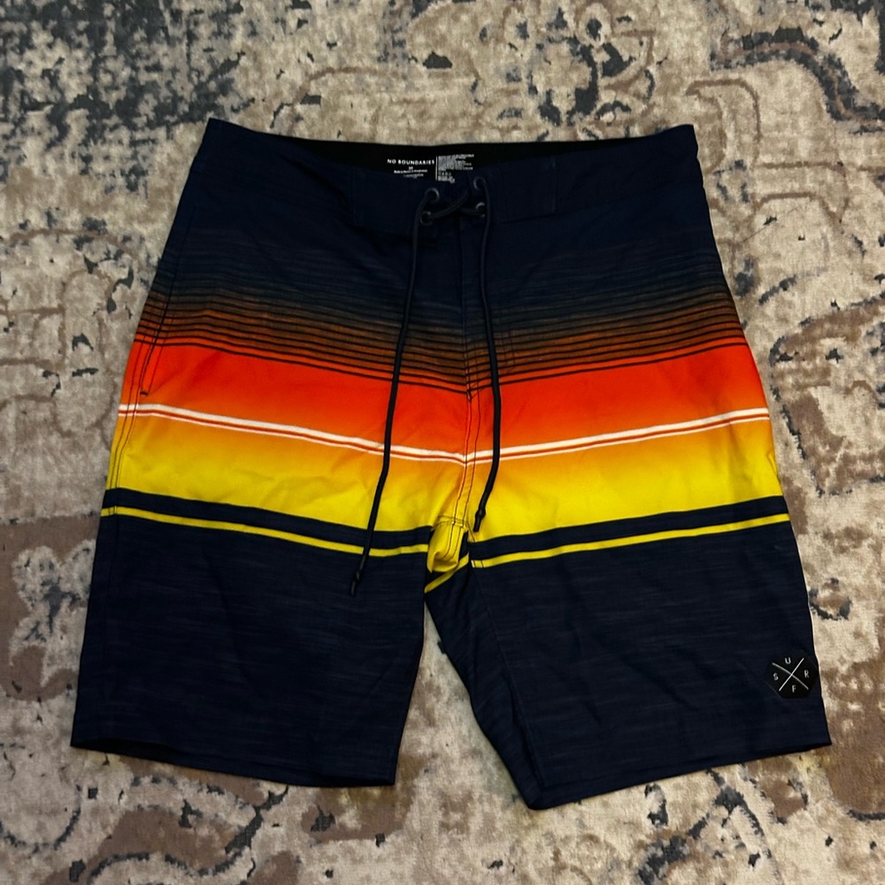 Vibrant Sunset Men's Board Shorts